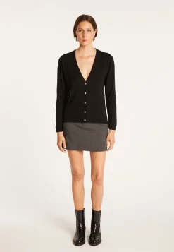 Montagut Vestes Et Cardigans-Gilet 100% laine mérinos - Baby 01-Noir