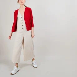 Montagut Vestes Et Cardigans-Gilet 100% laine mérinos - Baby 20-Rouge foncé