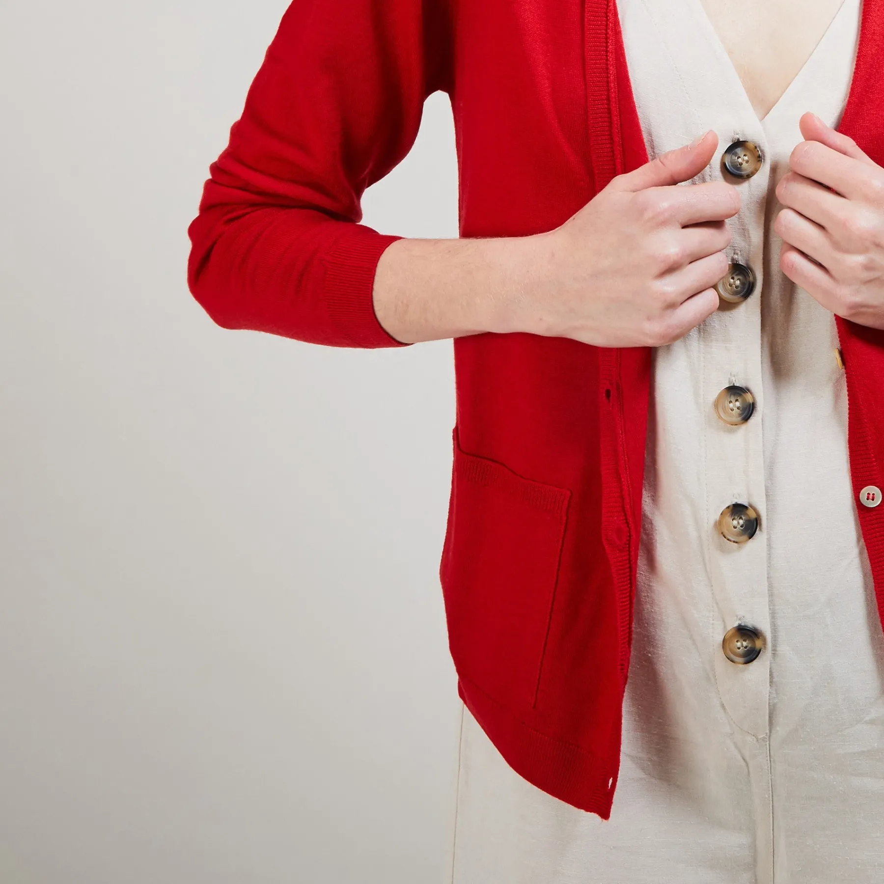 Montagut Vestes Et Cardigans-Gilet 100% laine mérinos - Baby 20-Rouge foncé