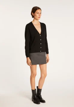 Montagut Vestes Et Cardigans-Gilet 100% laine mérinos - Baby 01-Noir