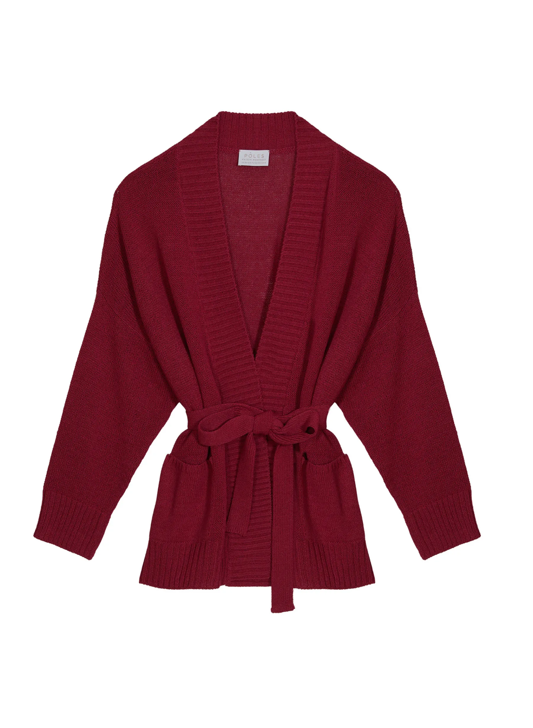 Montagut Vestes Et Cardigans-Gilet à poches en Corallo - Tendresse 51-Bordeaux