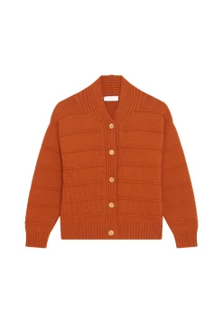 Montagut Vestes Et Cardigans-Gilet ample à côtes en coton - Mardy 07-Marron