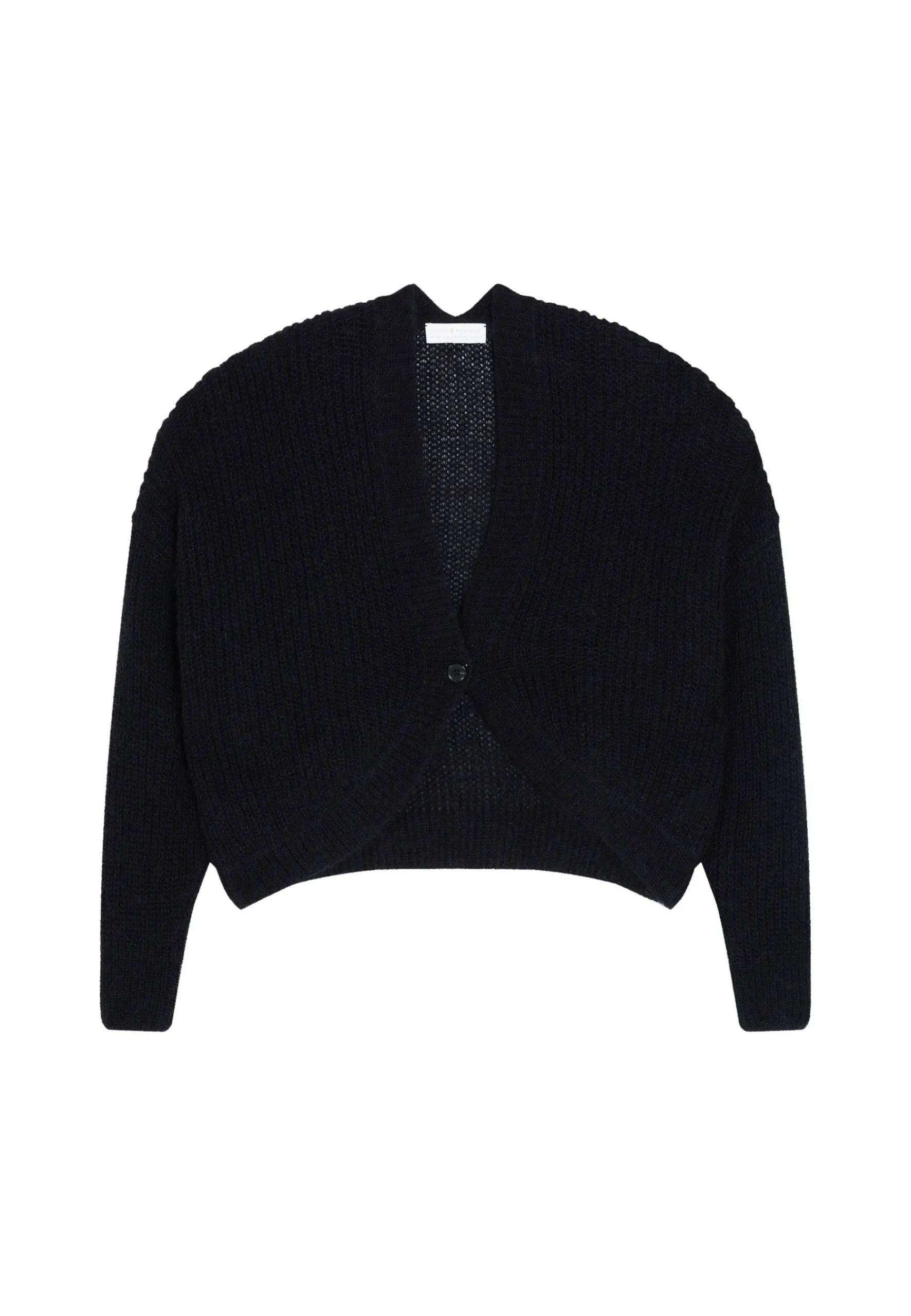Montagut Vestes Et Cardigans-Gilet ample en mohair - Ciara 01-Noir