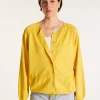 Montagut Vestes Et Cardigans-Gilet avec cordon en coton - Aniss 08-Jaune