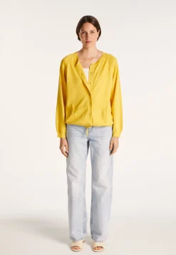 Montagut Vestes Et Cardigans-Gilet avec cordon en coton - Aniss 08-Jaune