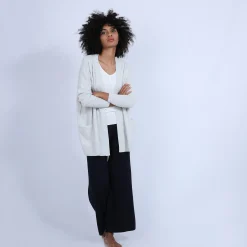 Montagut Vestes Et Cardigans-Gilet avec poches en cachemire - Ouria 11-Gris clair