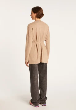Montagut Vestes Et Cardigans-Gilet avec poches en cachemire - Ouria 14-Beige foncé
