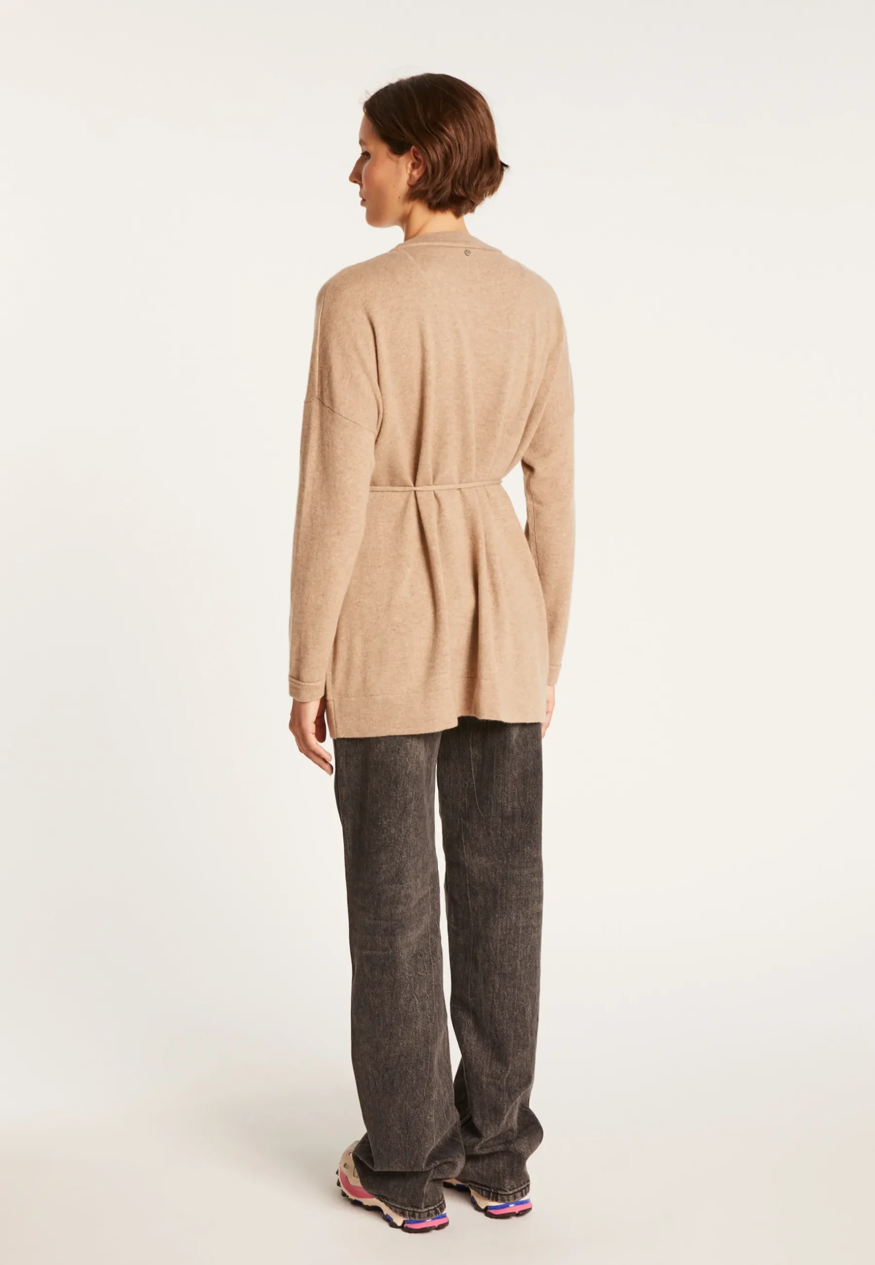 Montagut Vestes Et Cardigans-Gilet avec poches en cachemire - Ouria 14-Beige foncé
