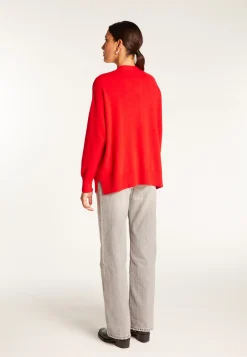 Montagut Les Incontournables-Gilet boutonné en cachemire - Ariel 52-Rouge