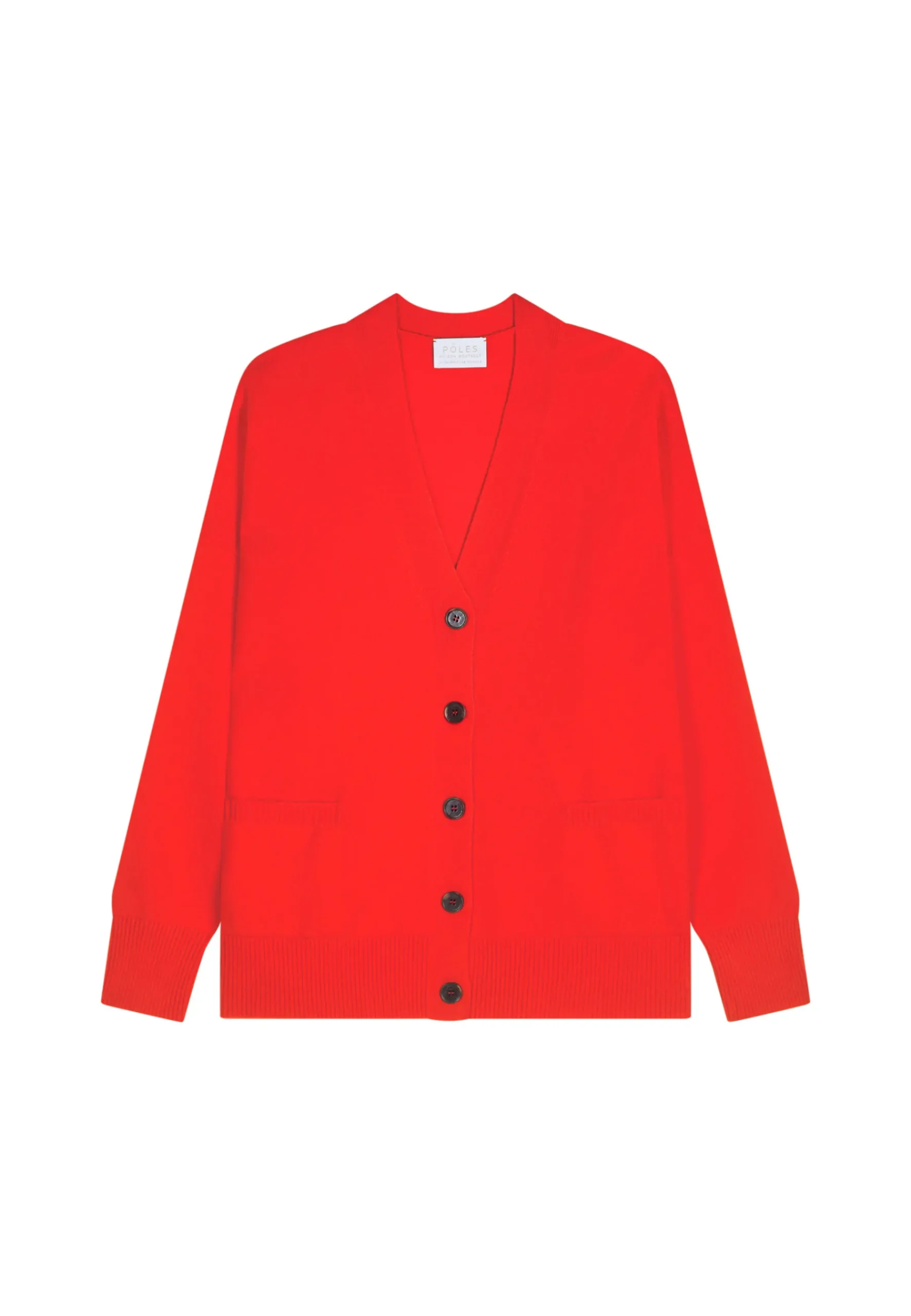 Montagut Les Incontournables-Gilet boutonné en cachemire - Ariel 52-Rouge