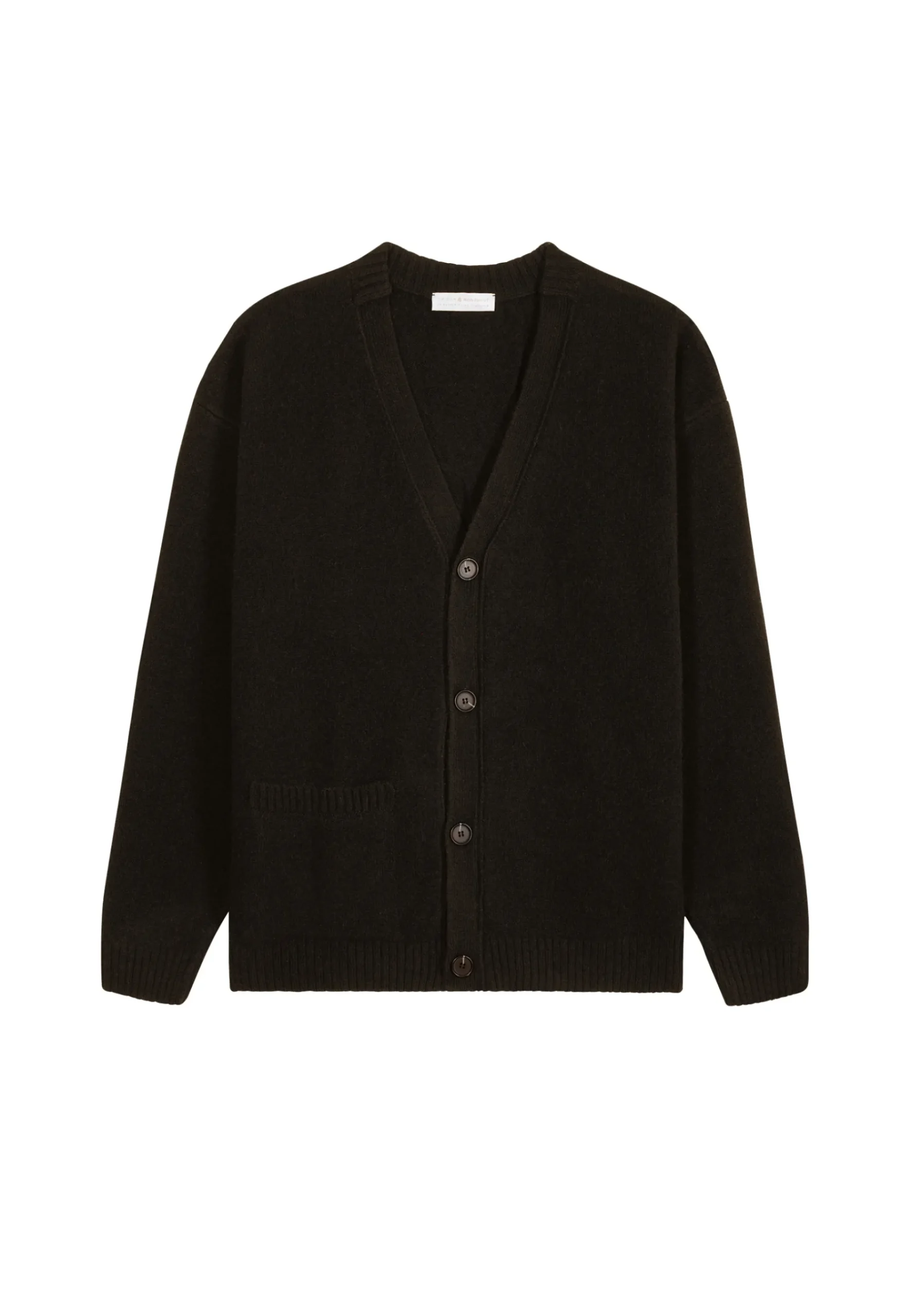 Montagut Vestes Et Cardigans-Gilet boutonné en cachemire mélangé - Titouan 01-Noir