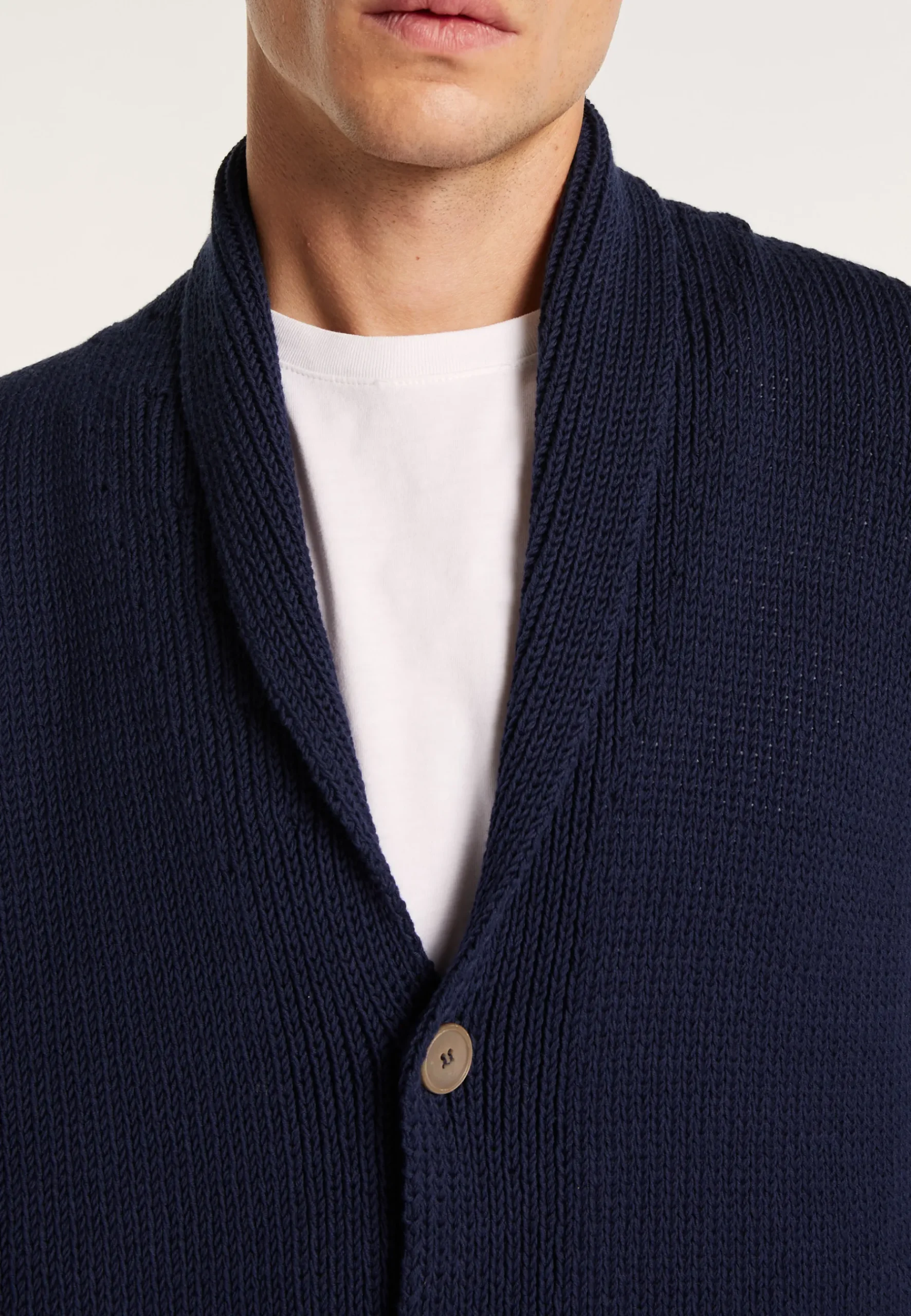 Montagut Vestes Et Cardigans-Gilet boutonné en coton - Lucy 05-Bleu marine