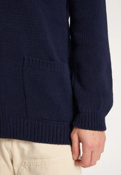 Montagut Vestes Et Cardigans-Gilet boutonné en coton - Lucy 05-Bleu marine