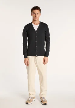 Montagut Vestes Et Cardigans-Gilet boutonné en laine mérinos - Etienne 10-Gris foncé