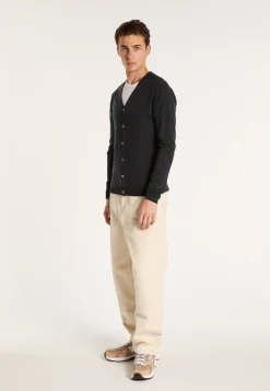 Montagut Vestes Et Cardigans-Gilet boutonné en laine mérinos - Etienne 10-Gris foncé