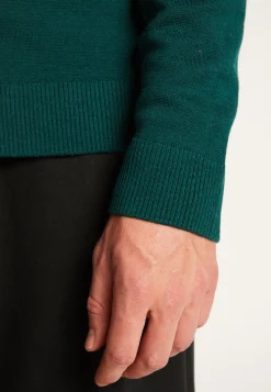 Montagut Vestes Et Cardigans-Gilet boutonné en laine mérinos - Ezra 21-Vert foncé