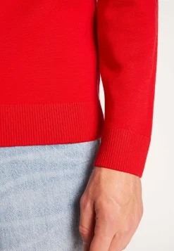Montagut Vestes Et Cardigans-Gilet boutonné en laine mérinos - Ezra 52-Rouge