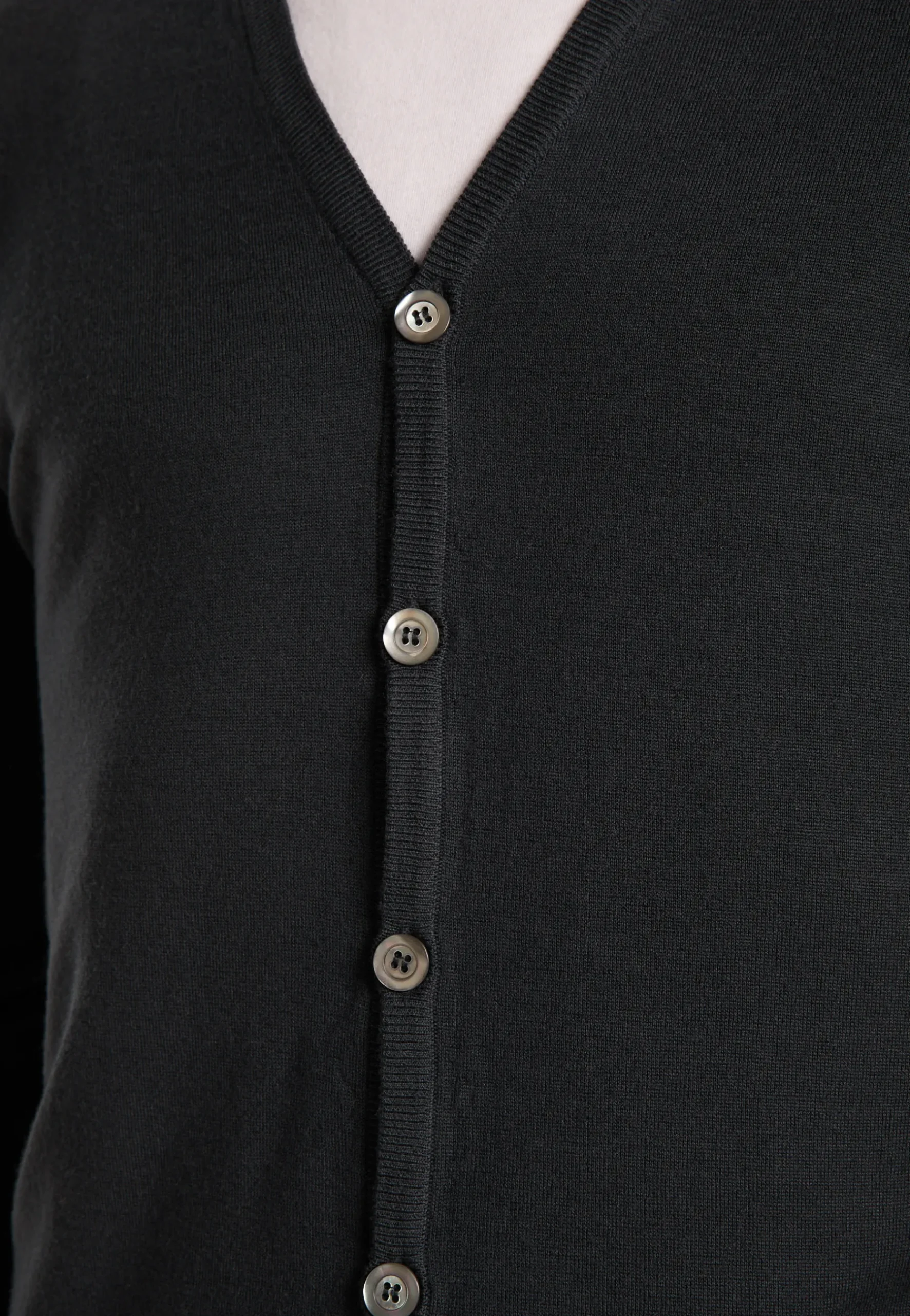 Montagut Vestes Et Cardigans-Gilet boutonné en laine mérinos - Etienne 10-Gris foncé