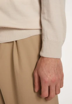 Montagut Vestes Et Cardigans-Gilet col montant zippé en laine mérinos - Estian 12-Beige clair