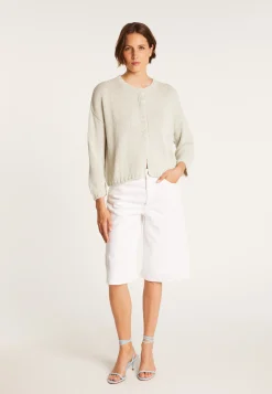 Montagut Vestes Et Cardigans-Gilet court et large - Colette 11-Gris clair