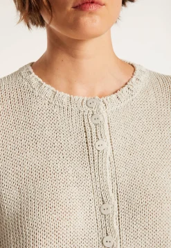Montagut Vestes Et Cardigans-Gilet court et large - Colette 11-Gris clair