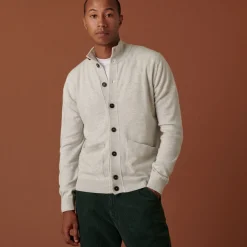 Montagut Vestes Et Cardigans-Gilet en cachemire boutonné à poches - Erwan 11-Gris clair