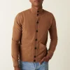Montagut Vestes Et Cardigans-Gilet en cachemire boutonné à poches - Erwan 46-Marron clair