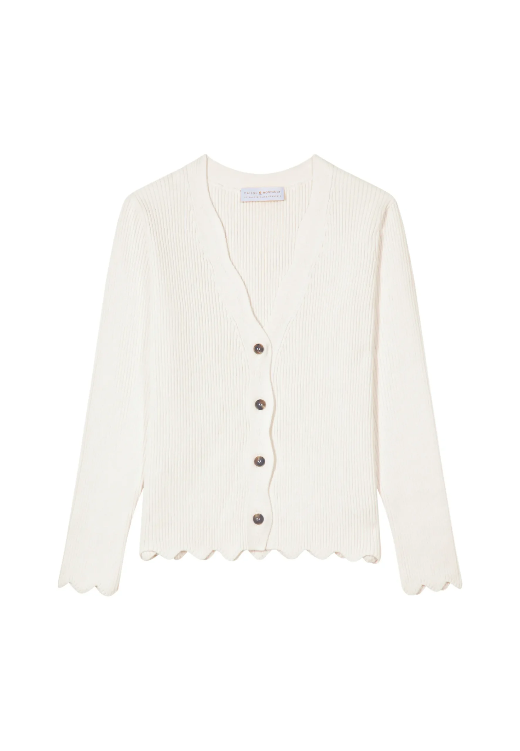 Montagut Vestes Et Cardigans-Gilet en coton - Ludivine 82-Ecru