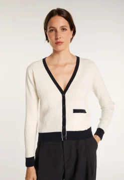 Montagut Vestes Et Cardigans-Gilet en coton bio - Alexiaa 02-Blanc