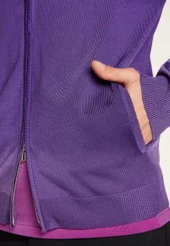 Montagut Vestes Et Cardigans-Gilet en Fil Lumière - Akhenaton 17-Violet