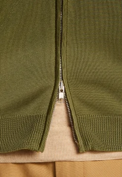 Montagut Vestes Et Cardigans-Gilet en Fil Lumière - Akhenaton 83-Kaki