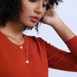 Montagut Les Incontournables-Gilet en laine mérinos - Belita 46-Marron clair