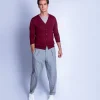 Montagut Vestes Et Cardigans-Gilet en laine mérinos - Falco 20-Rouge foncé