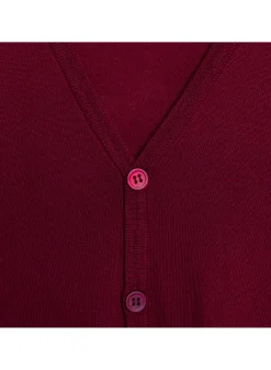 Montagut Vestes Et Cardigans-Gilet en laine mérinos - Falco 20-Rouge foncé