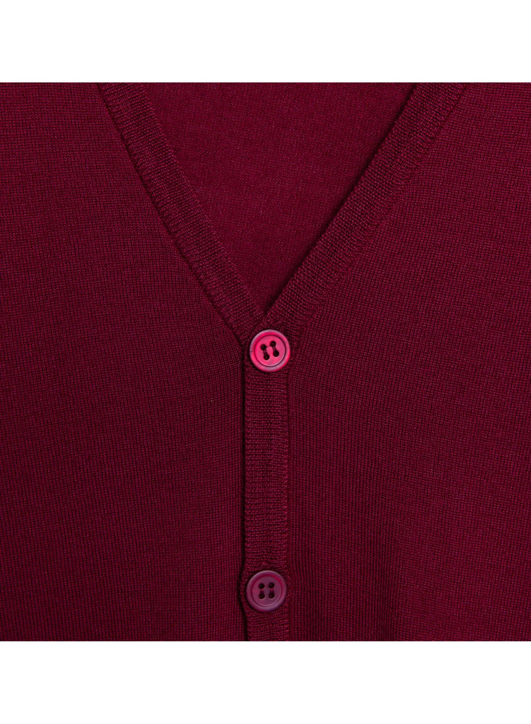 Montagut Vestes Et Cardigans-Gilet en laine mérinos - Falco 20-Rouge foncé