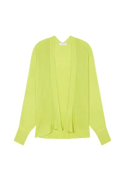 Montagut Vestes Et Cardigans-Gilet en lin flammé - Louissa 90-Vert anis