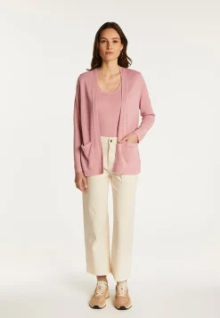 Montagut Vestes Et Cardigans-Gilet en lin flammé - Naelle 24-Rose clair