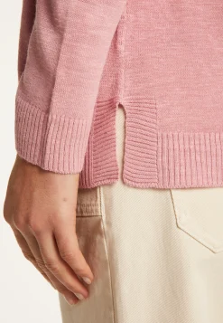 Montagut Vestes Et Cardigans-Gilet en lin flammé - Naelle 24-Rose clair