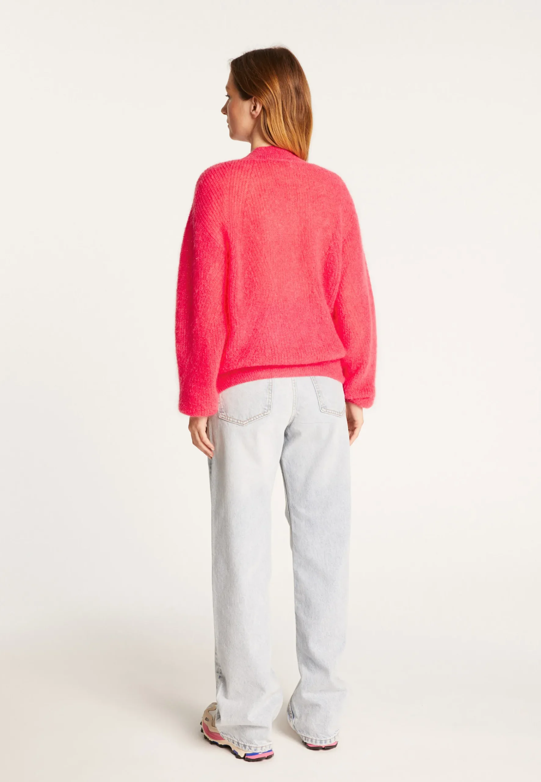 Montagut Vestes Et Cardigans-Gilet en mohair - Rosalind 91-Fuchsia
