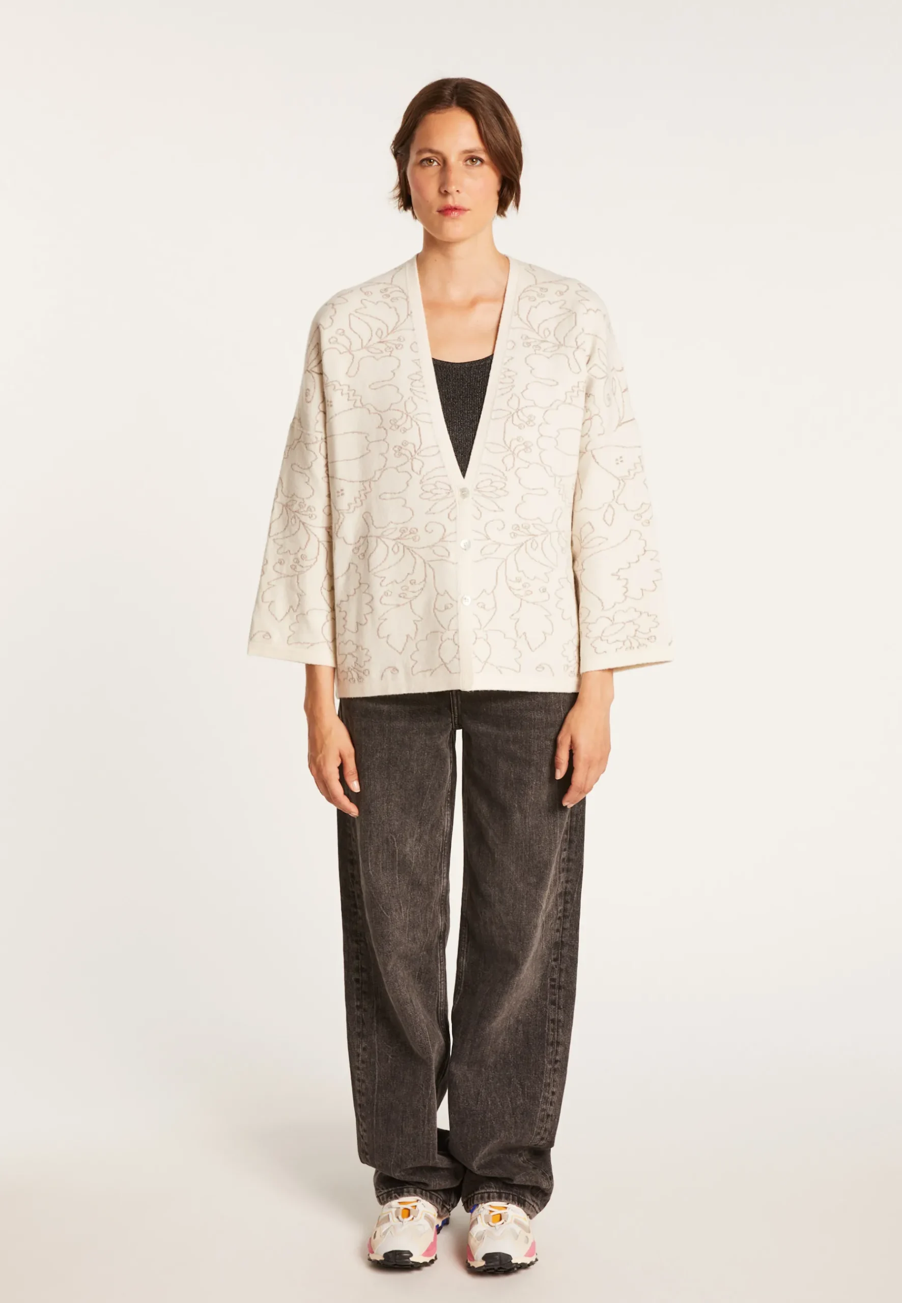 Montagut Vestes Et Cardigans-Gilet oversize Maison x Maison Martin Morel - Garda 13-Beige moyen