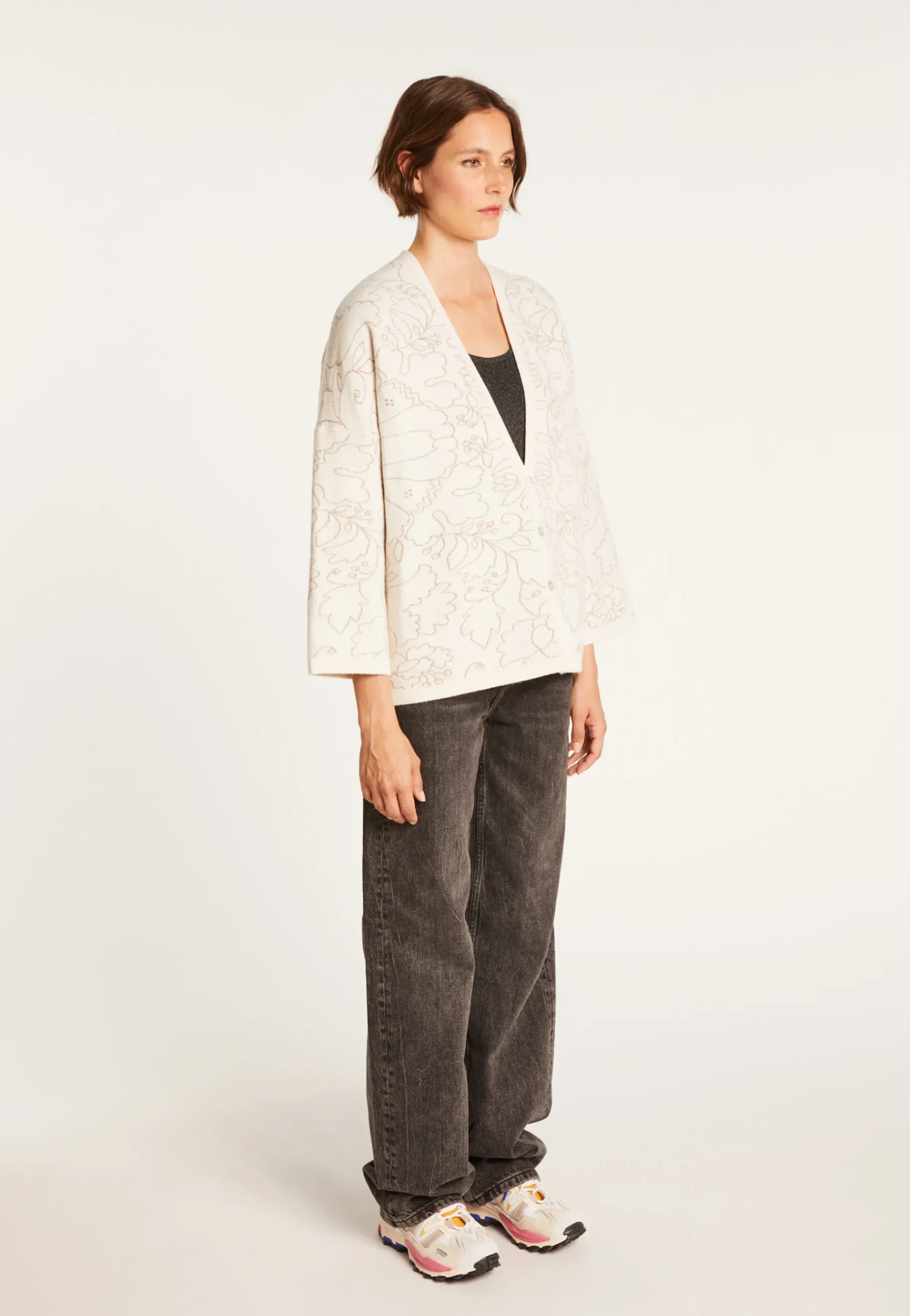 Montagut Vestes Et Cardigans-Gilet oversize Maison x Maison Martin Morel - Garda 13-Beige moyen
