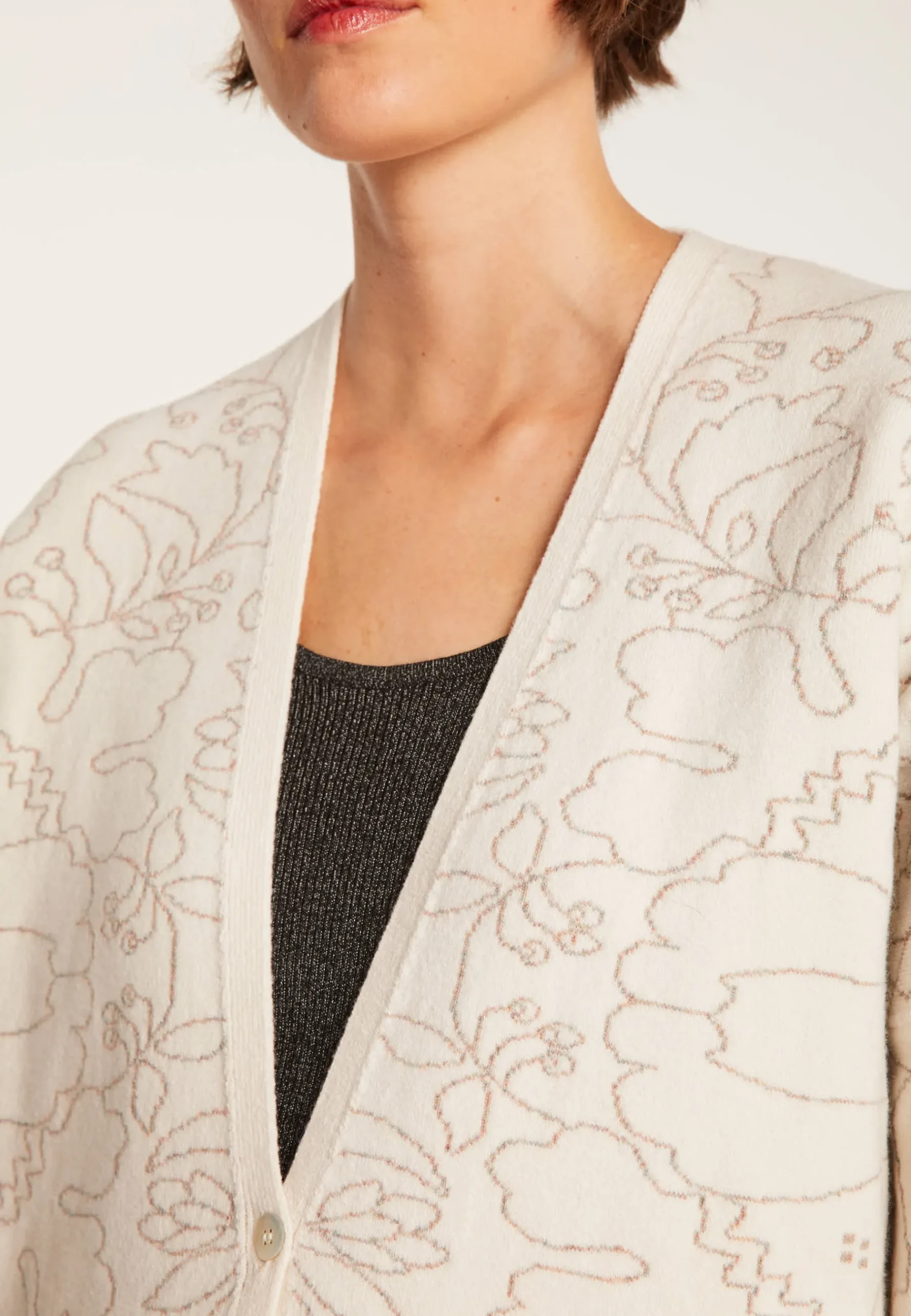 Montagut Vestes Et Cardigans-Gilet oversize Maison x Maison Martin Morel - Garda 13-Beige moyen