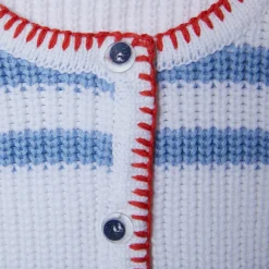 Montagut Cadeaux De Naissance-Gilet pour bébé en coton - Kent 02-Blanc