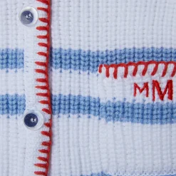 Montagut Cadeaux De Naissance-Gilet pour bébé en coton - Kent 02-Blanc