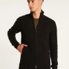 Montagut Vestes Et Cardigans-Gilet zippé cachemire 4 fils - Balthazar 01-Noir