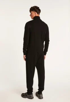 Montagut Vestes Et Cardigans-Gilet zippé cachemire 4 fils - Balthazar 01-Noir