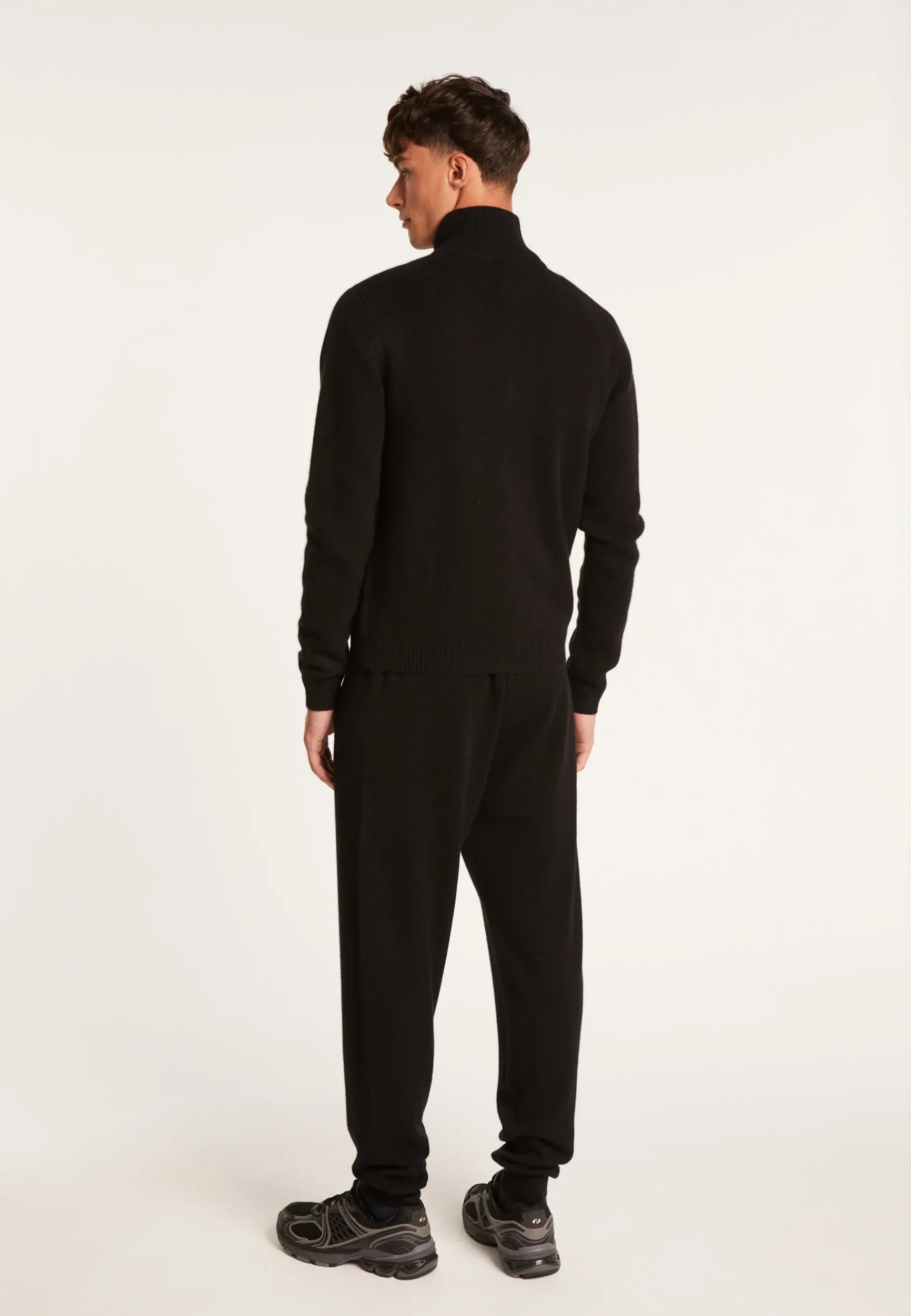 Montagut Vestes Et Cardigans-Gilet zippé cachemire 4 fils - Balthazar 01-Noir