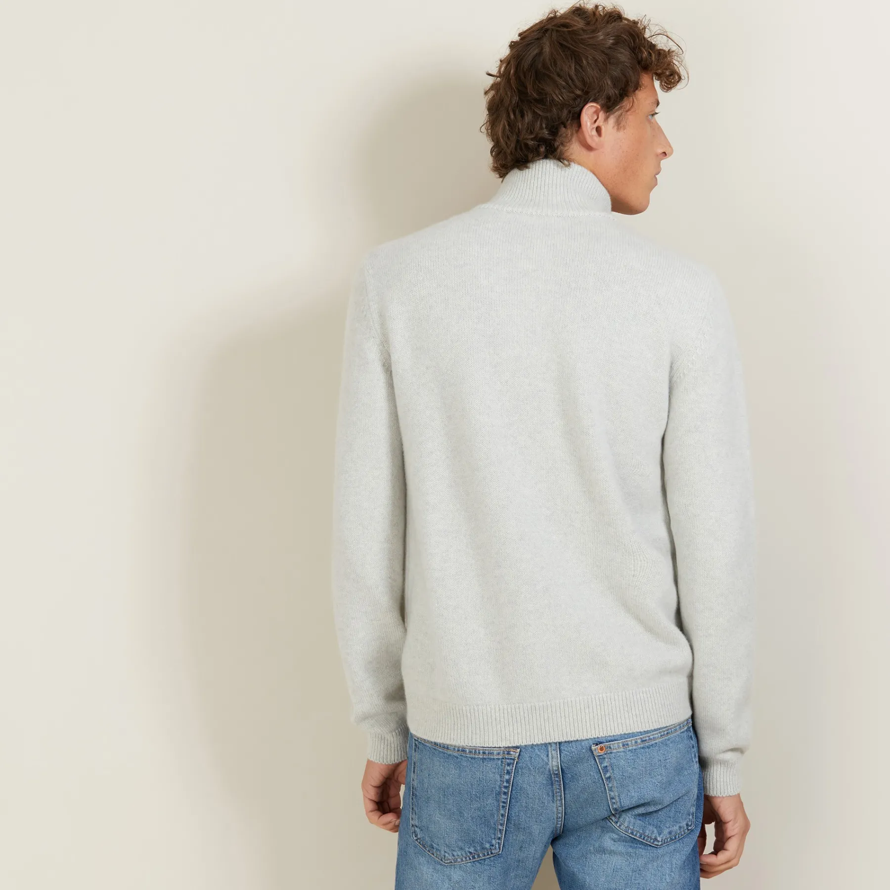 Montagut Vestes Et Cardigans-Gilet zippé cachemire 4 fils - Balthazar 11-Gris clair