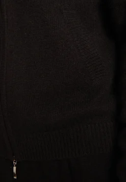 Montagut Vestes Et Cardigans-Gilet zippé cachemire 4 fils - Balthazar 01-Noir