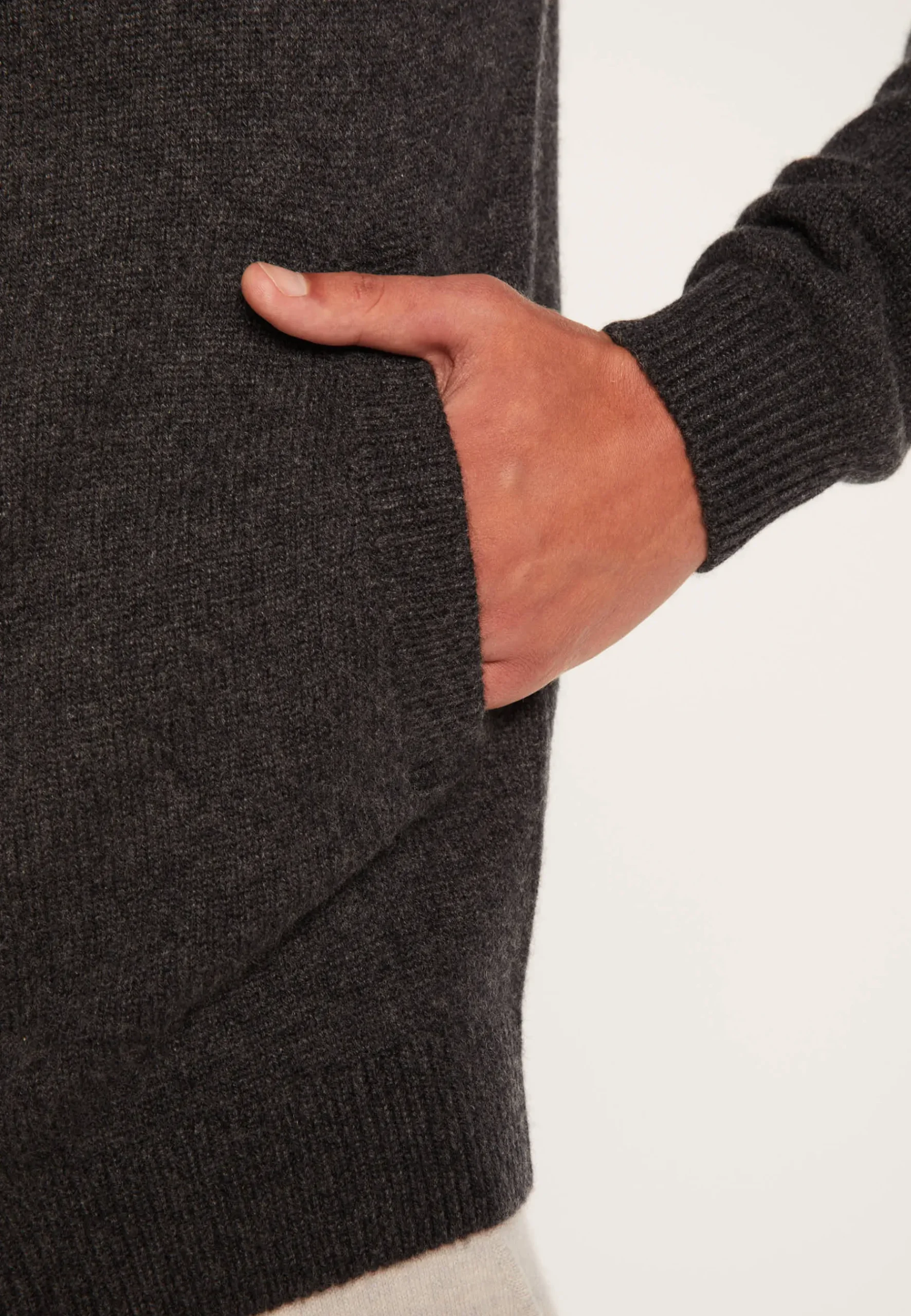 Montagut Vestes Et Cardigans-Gilet zippé cachemire 4 fils - Balthazar 10-Gris foncé